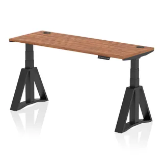 Air Height Adjustable Slimline Desk With Cable Ports