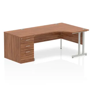 Impulse Cantilever Crescent Desk Workstation
