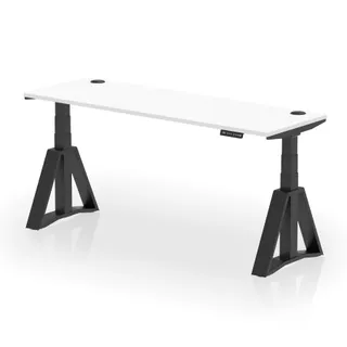 Air Height Adjustable Slimline Desk With Cable Ports