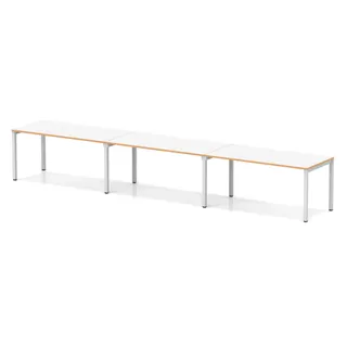 Evolve Plus Single Row Bench Desk - 3 Person