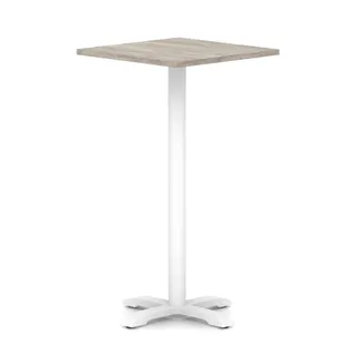 EE - Italia Square Poseur Table With Cross Base