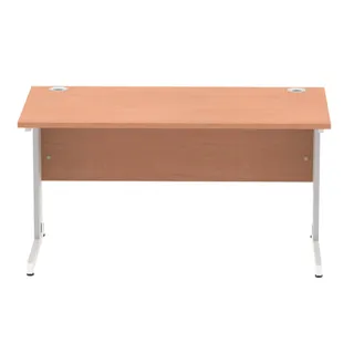 Impulse Straight Desk Cable Managed Leg