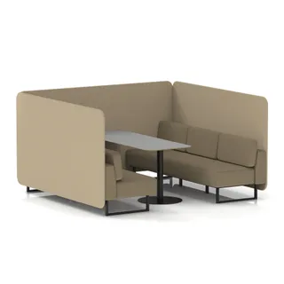 Brixworth Bench Booth in Two Tone