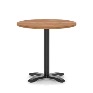 Italia Round Poseur Table With Cross Base