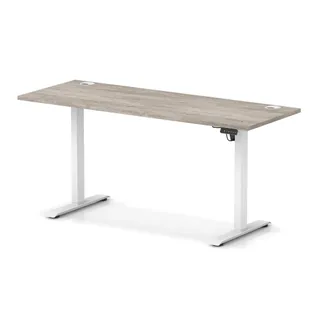 EE - Air Lite Height Adjustable Slimline Desk With Cable Ports
