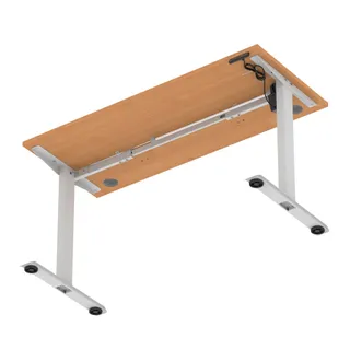 Air Lite Height Adjustable Slimline Desk With Cable Ports
