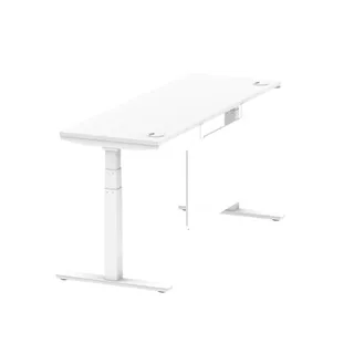 Air Height Adjustable Slimline Desk With Cable Ports