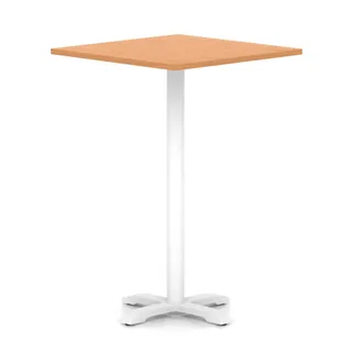 Italia Square Poseur Table With Cross Base