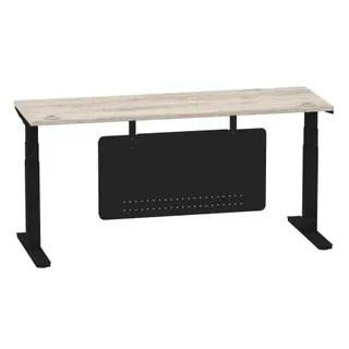 Air Height Adjustable Slimline Desk With Cable Ports