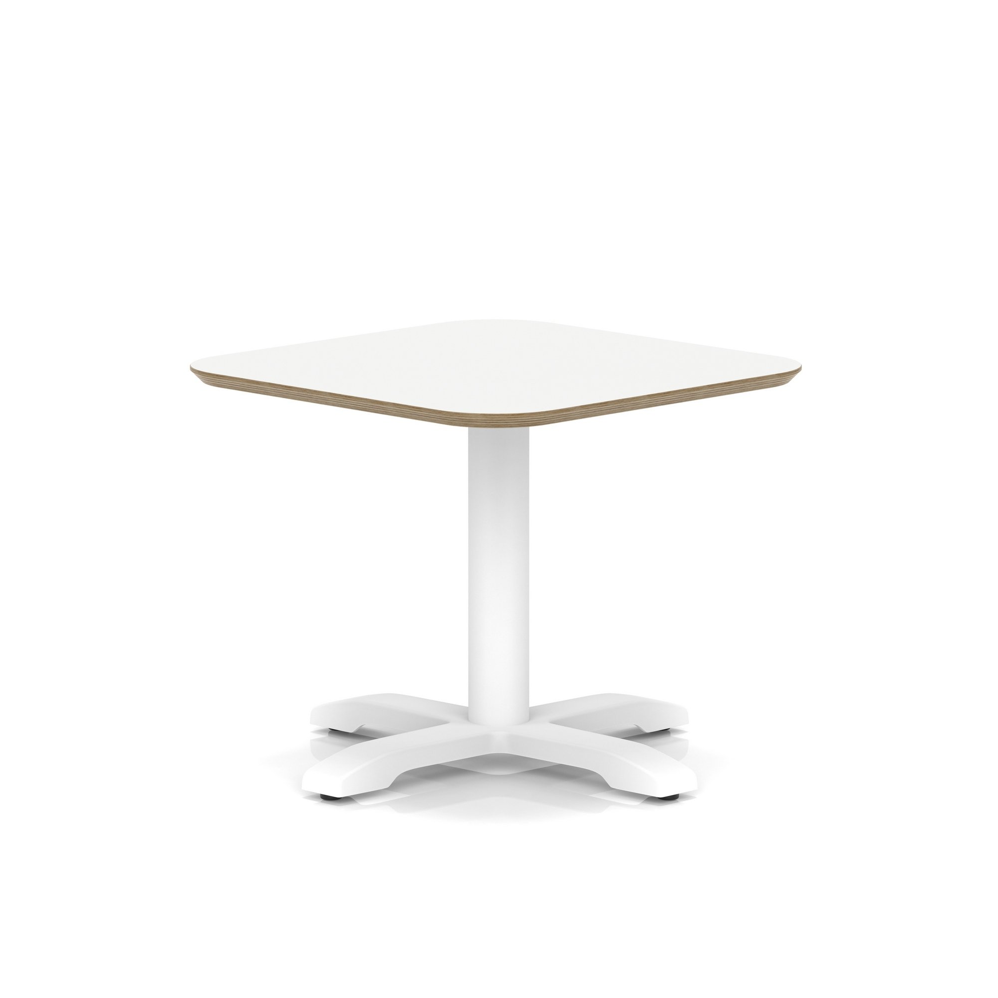 Brixworth Square Coffee Table With Cross Base