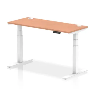 EE - Air Height Adjustable Slimline Desk With Cable Ports