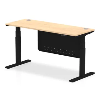 EE - Air Height Adjustable Slimline Desk With Cable Ports