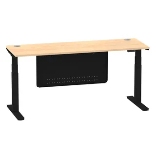 Air Height Adjustable Slimline Desk With Cable Ports