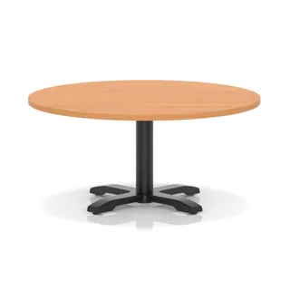 Italia Round Coffee Table With Cross Base