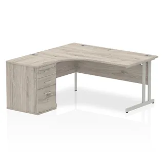 EE - Impulse Cantilever Crescent Desk Workstation