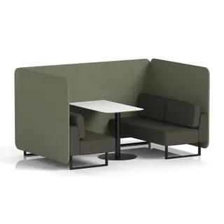 Brixworth Bench Booth in Two Tone