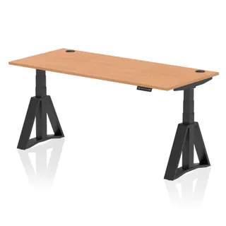 Air Height Adjustable Desk With Cable Ports
