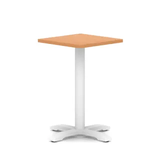 Italia Square Poseur Table With Cross Base