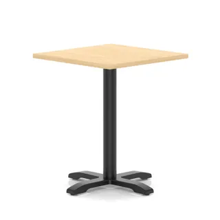 Italia Square Poseur Table With Cross Base