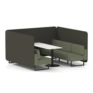Brixworth Bench Booth in Two Tone