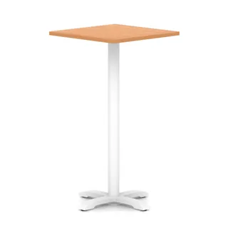 Italia Square Poseur Table With Cross Base