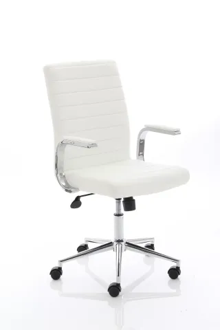 Impulse 1600mm Cantilever Straight Desk With Mobile Pedestal and Ezra Executive Chair