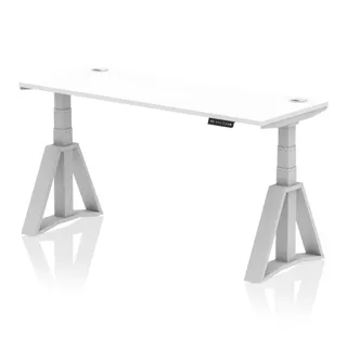 Air Height Adjustable Slimline Desk With Cable Ports