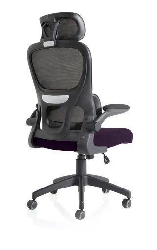 Iris Task Operator Mesh Back Fabric Seat With Headrest