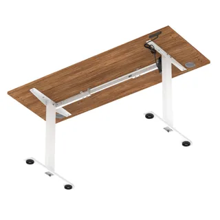 Air Lite Height Adjustable Slimline Desk With Cable Ports