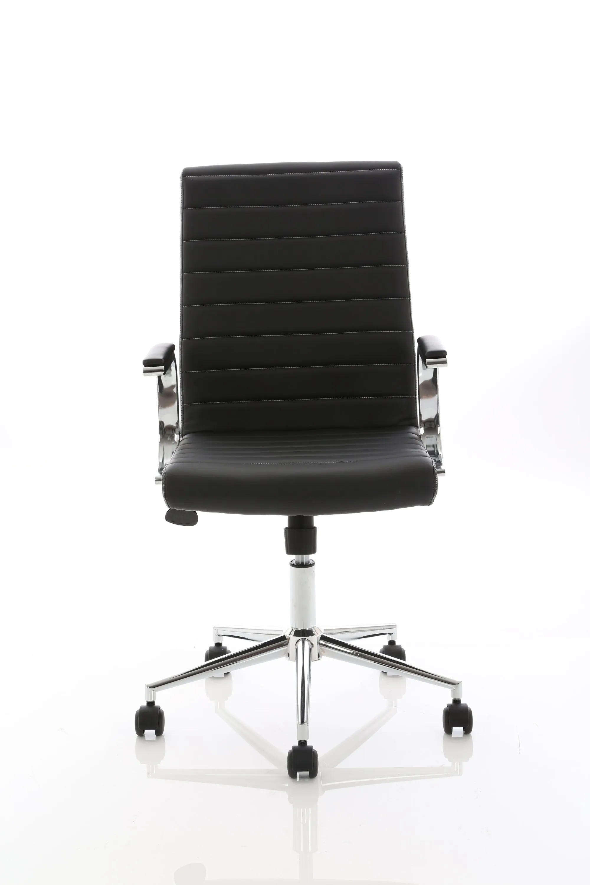 Ezra Medium Back Leather Executive Office Chair with Arms