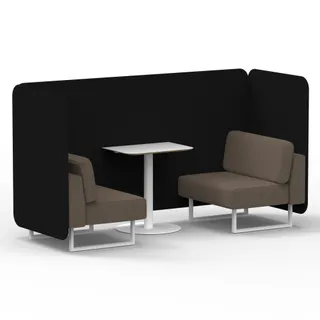 Brixworth Bench Booth in Two Tone