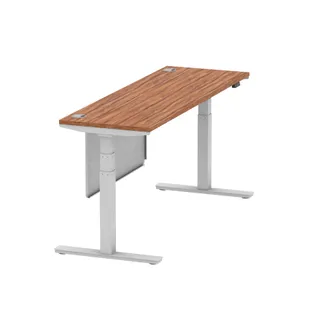 Air Height Adjustable Slimline Desk With Cable Ports