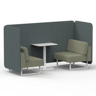 Brixworth Bench Booth in Two Tone