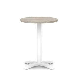Italia Round Poseur Table With Cross Base