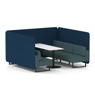 Brixworth Bench Booth in Two Tone