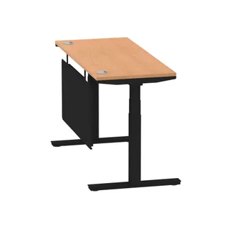 Air Height Adjustable Slimline Desk With Cable Ports