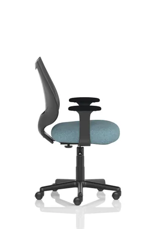 Camden Medium Back Black Mesh Task Operator Office Chair With Arms