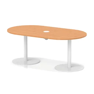 Italia Volta Poseur Boardroom Table With Pop-up Power Module
