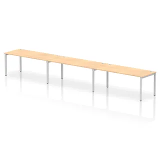 Impulse Single Row Bench Desk - 3 Person