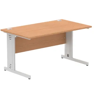 Impulse Straight Desk Cable Managed Leg