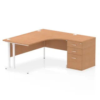 Impulse Cantilever Crescent Desk Workstation