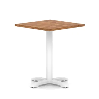 Italia Square Poseur Table With Cross Base