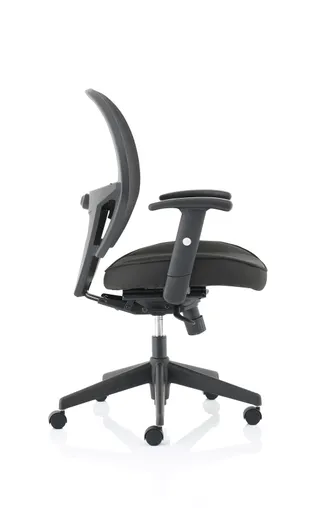 Denver High Mesh Back Black Task Operator Office Chair with Arms
