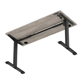 Air Lite Height Adjustable Slimline Desk With Cable Ports