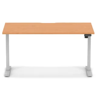 Air Lite Height Adjustable Desk With Scalloped Edge