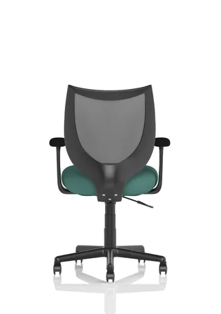 Camden Medium Back Black Mesh Task Operator Office Chair With Arms