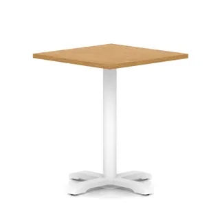 Italia Square Poseur Table With Cross Base
