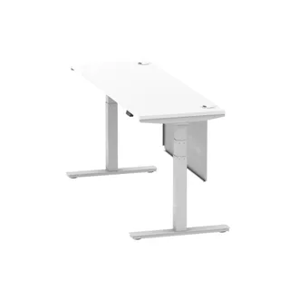 Air Height Adjustable Slimline Desk With Cable Ports