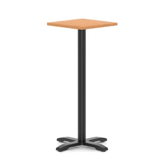 Italia Square Poseur Table With Cross Base