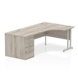 Impulse Cantilever Crescent Desk Workstation